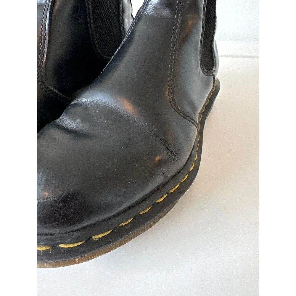Dr Martens Chelsea Boots  2976 Unisex Mens 6 Women's 7 Black Boots